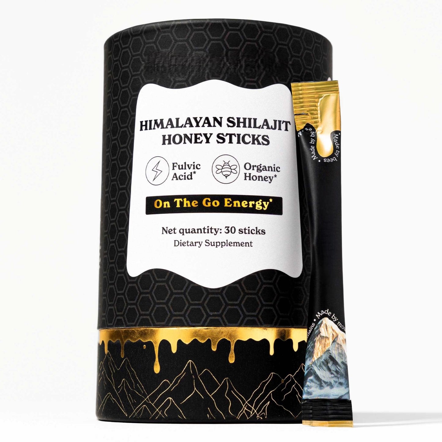 Men’s Shilajit Honey Sticks - Energy & Vitality | 30 Sticks