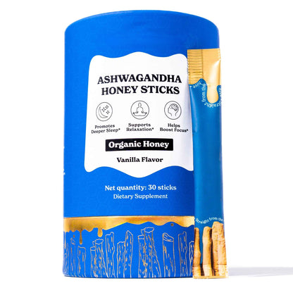 Ashwagandha Honey Sticks – Calm & Focus | 30 Sticks